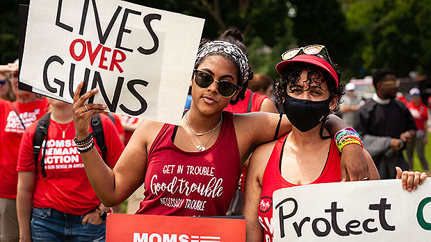 Protestors at a march