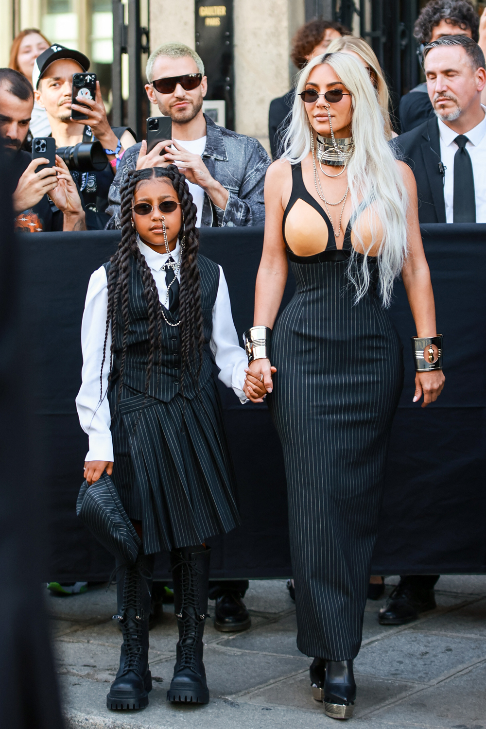 Jean Paul Gaultier attends the Jean Paul Gaultier by Olivier Rousteing Couture Fall Winter 2022 2023 show as part of Paris Fashion Week on July 06, 2022 in Paris, France. Photo by Nasser Berzane/ABACAPRESS.COM

Pictured: North West,Kim Kardashian West
Ref: SPL5324473 060722 NON-EXCLUSIVE
Picture by: AbacaPress / SplashNews.com

Splash News and Pictures
USA: +1 310-525-5808
London: +44 (0)20 8126 1009
Berlin: +49 175 3764 166
photodesk@splashnews.com

United Arab Emirates Rights, Australia Rights, Bahrain Rights, Canada Rights, Greece Rights, India Rights, Israel Rights, South Korea Rights, New Zealand Rights, Qatar Rights, Saudi Arabia Rights, Singapore Rights, Thailand Rights, Taiwan Rights, United Kingdom Rights, United States of America Rights