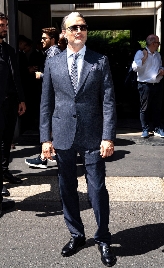 Mads Mikkelsen At Giorgio Armani