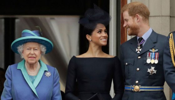 Queen Elizabeth Meghan Harry