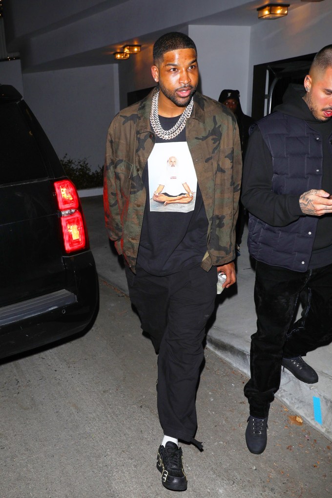 Tristan Thompson Heading To A Brthday Party