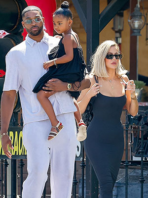 Tristan Thompson, Khloe Kardashian, True Thompson June 18, 2022