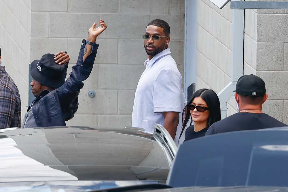 Tristan Thompson Side Eyes Kylie Jenner BG