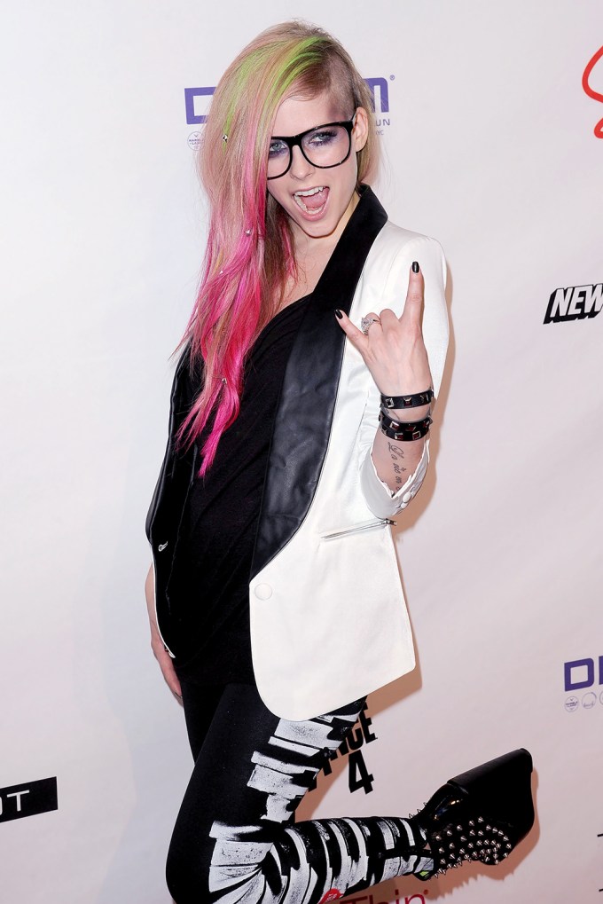 Avril Lavigne At A 2013 Abbey Dawn Fashion Show