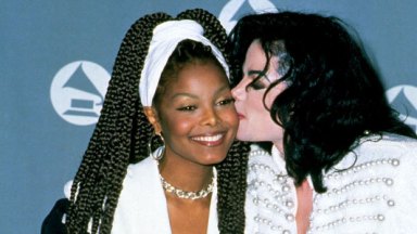 Michael and Janet Jackson at the Grammys.