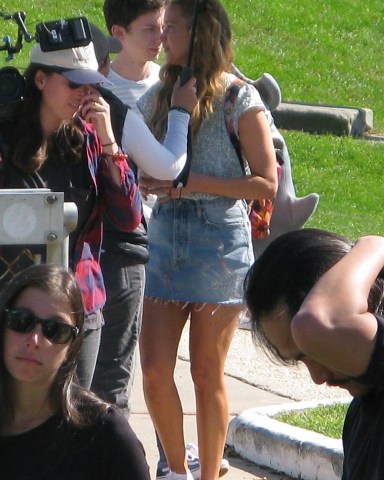 Montauk, NY  - There may be no hard feelings in the film, but we fell for the soft plushy shark stuffed animal that Jennifer Lawrence was wearing in her backpack. The actress was seen getting to work on her latest project at the Montauk Lighthouse this morning.  Jennifer shot a scene where she walked up the path to the lighthouse with co-star Andrew Barth Feldman and SNL's Kyle Mooney. Jennifer was seen in a floral blouse and denim skirt for the scene with an adorable accessory, a large plush shark backpack!Pictured: Jennifer Lawrence, Andrew Barth Feldman,BACKGRID USA 12 OCTOBER 2022 BYLINE MUST READ: KADISON / BACKGRIDUSA: +1 310 798 9111 / usasales@backgrid.comUK: +44 208 344 2007 / uksales@backgrid.com*UK Clients - Pictures Containing ChildrenPlease Pixelate Face Prior To Publication*