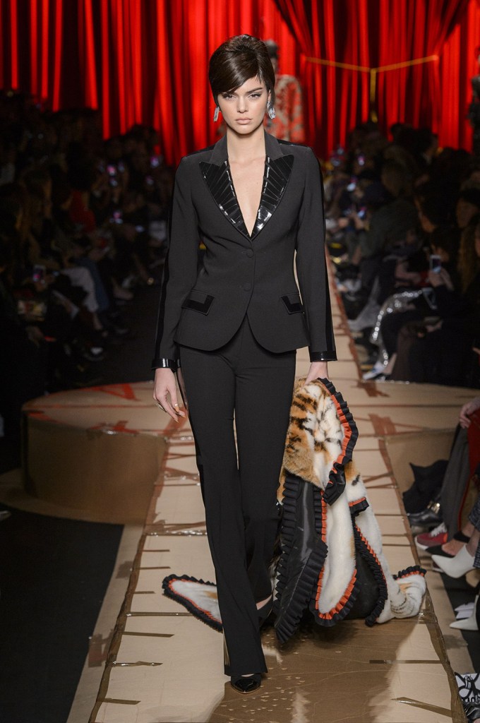 Kendall Jenner Walks Moschino