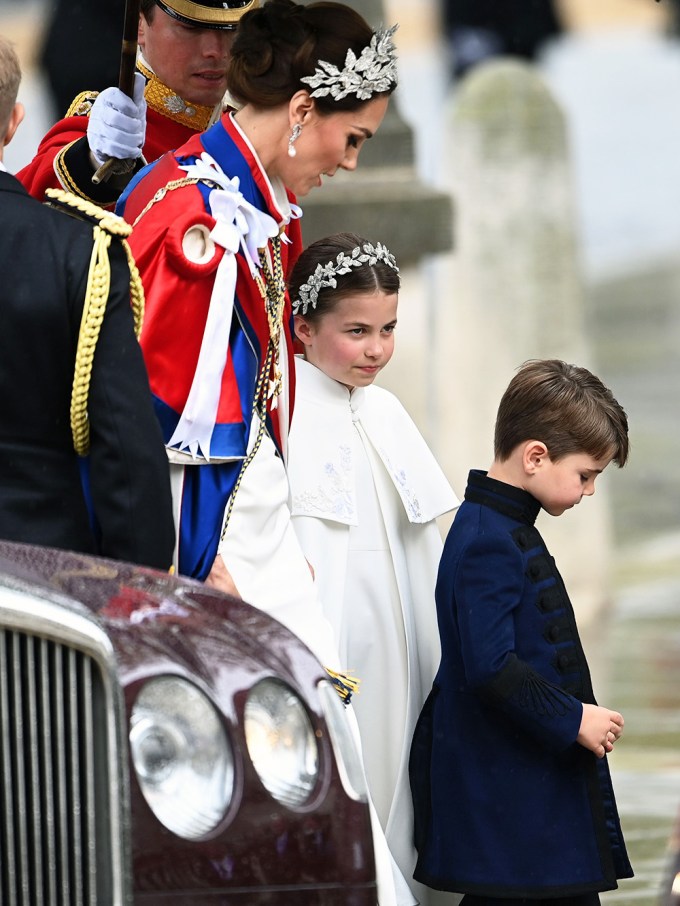 Kate Middleton and two of her kids