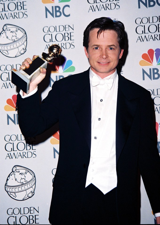 Michael J. Fox At The 1998 Golden Globes