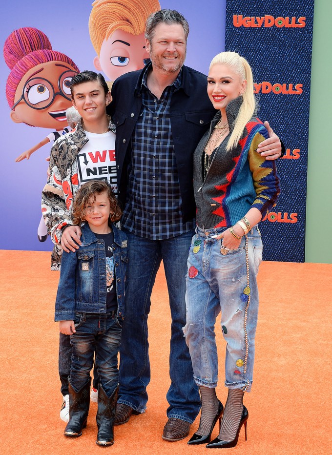 Blake Shelton & Gwen Stefani at UglyDolls premiere