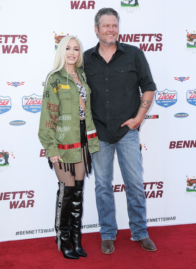 Blake Shelton & Gwen Stefani at Bennett’s War Premiere