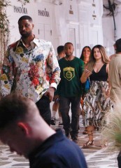 EXCLUSIVE: Khloe Kardashian's ex Tristan Thompson takes a stroll while vacationing in Mykonos. 16 Jul 2022 Pictured: Tristan Thompson. Photo credit: Papadakis Press/MEGA TheMegaAgency.com +1 888 505 6342 (Mega Agency TagID: MEGA878836_003.jpg) [Photo via Mega Agency]