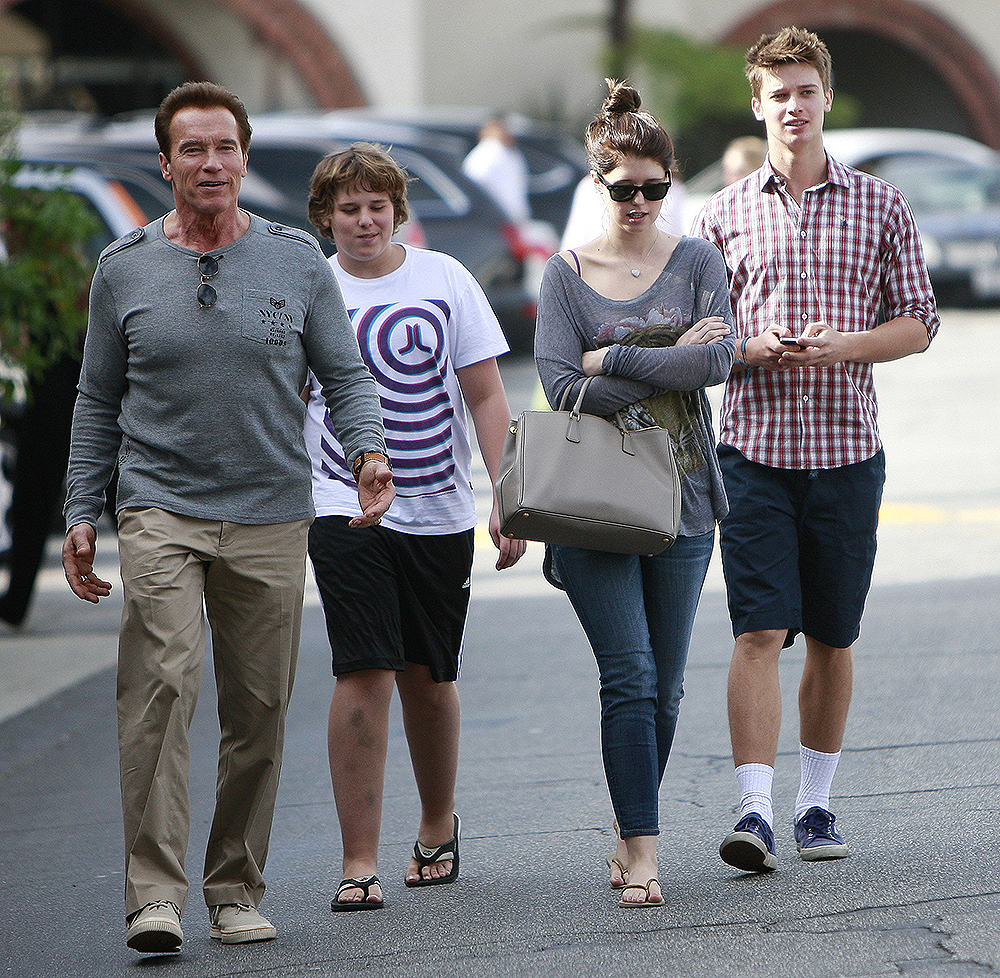 Arnold Schwarzenegger out and about in Los Angeles, America - 16 Jan 2011