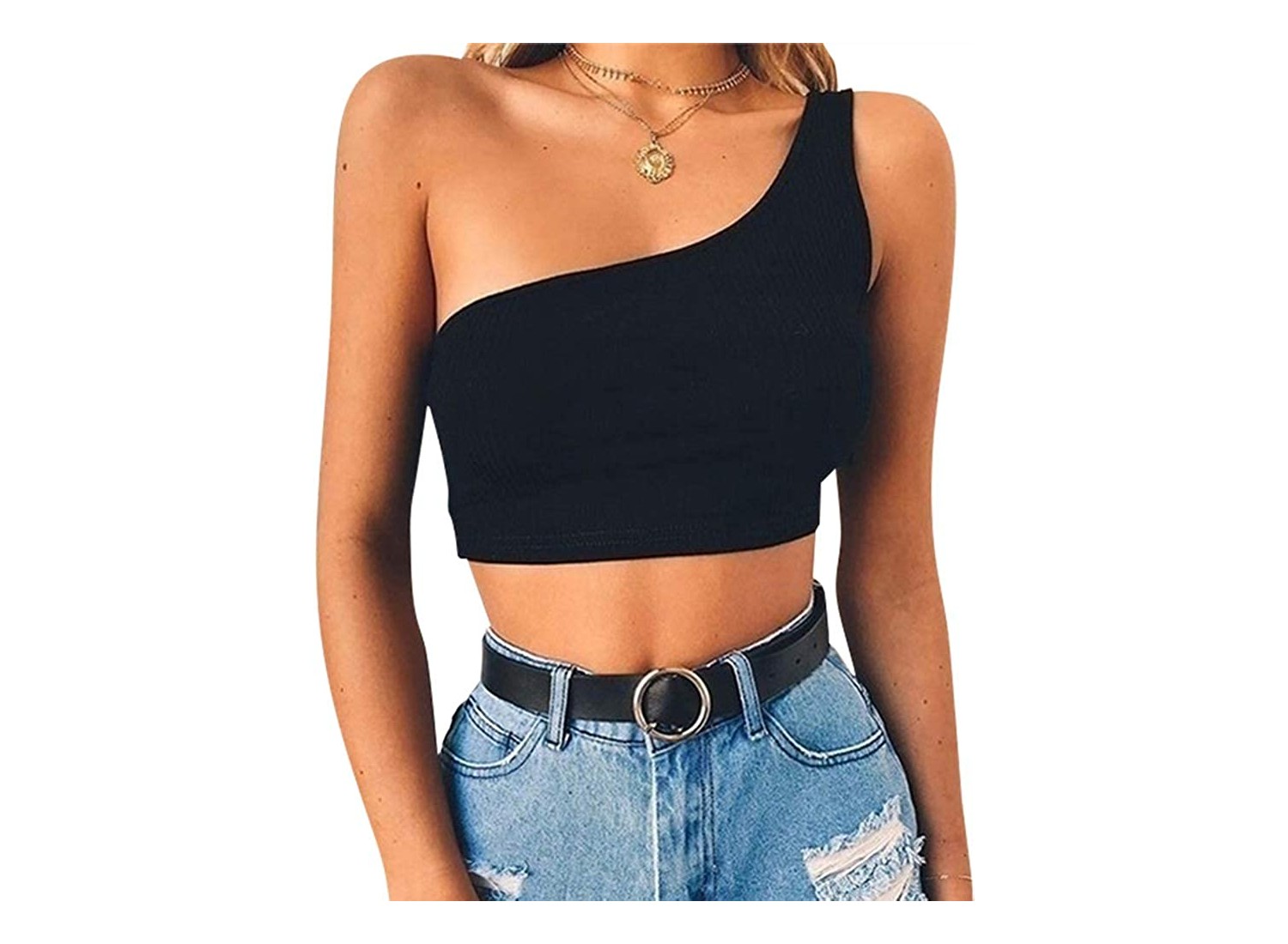 one shoulder crop top reviews