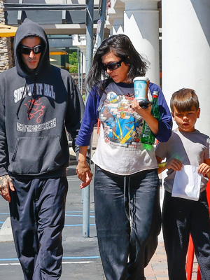 Kourtney Kardashian, Travis Barker, Reign Disick