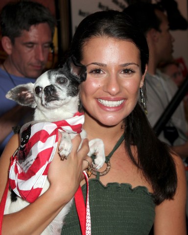 Lea Michele
Broadway Barks 9, Shubert Alley, New York, America - 14 Jul 2007