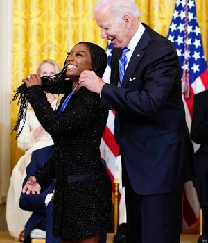 Simone Biles, Joe Biden