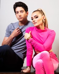 Milo Manheim and Meg Donnelly visit HollywoodLife for a portrait studio session while promoting 'Zombies 3.'