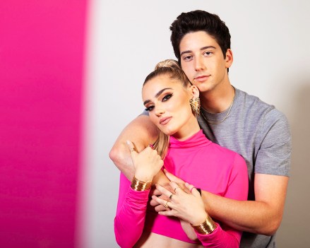 Milo Manheim and Meg Donnelly visit HollywoodLife for a portrait studio session while promoting 'Zombies 3.'