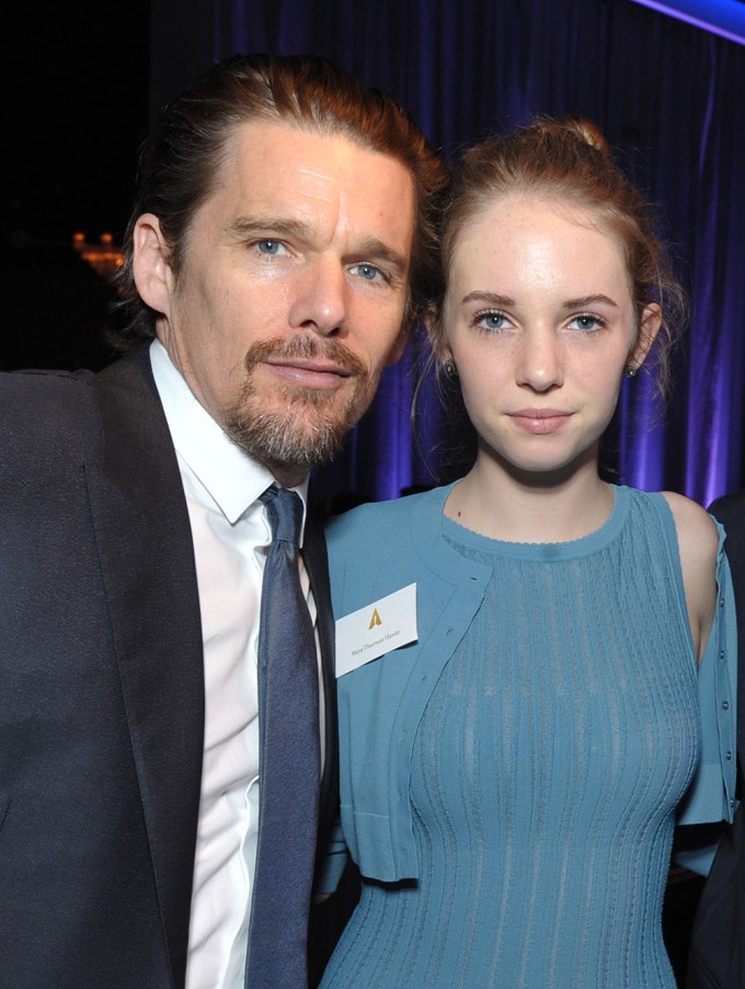 Ethan & Maya Hawke In 2014