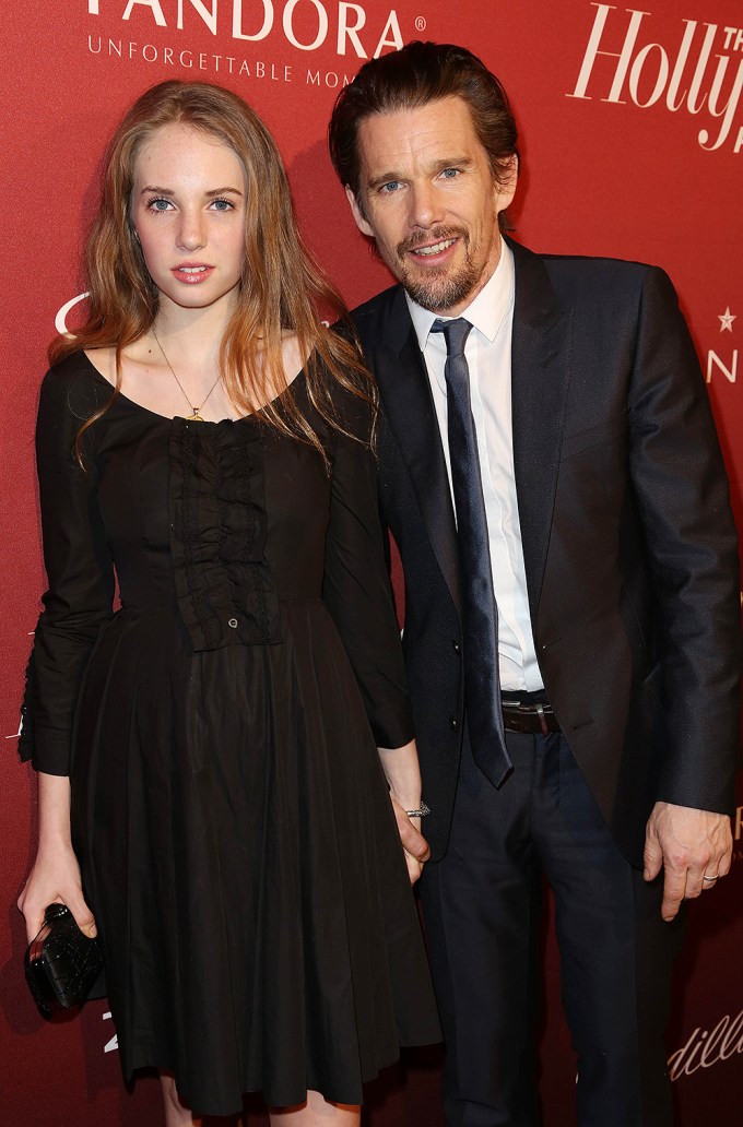 Maya & Ethan Hawke At A 2014 Hollywood Reporter Event