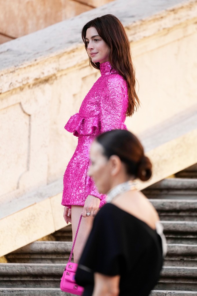 Anne Hathaway At Valentino