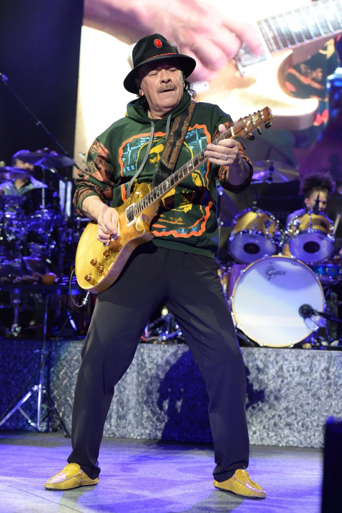 Carlos Santana Performs In New York