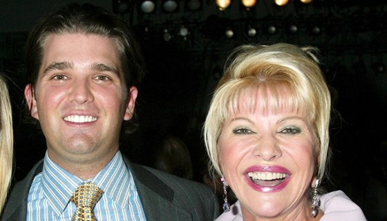 Don Jr and Ivana Trump