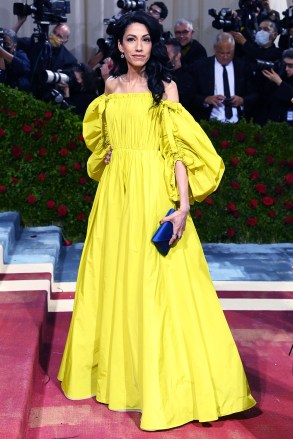 Huma Abedin
Costume Institute Benefit celebrating the opening of In America: An Anthology of Fashion, Arrivals, The Metropolitan Museum of Art, New York, USA - 02 May 2022