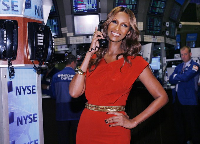 Iman At The New York Stock Exchange