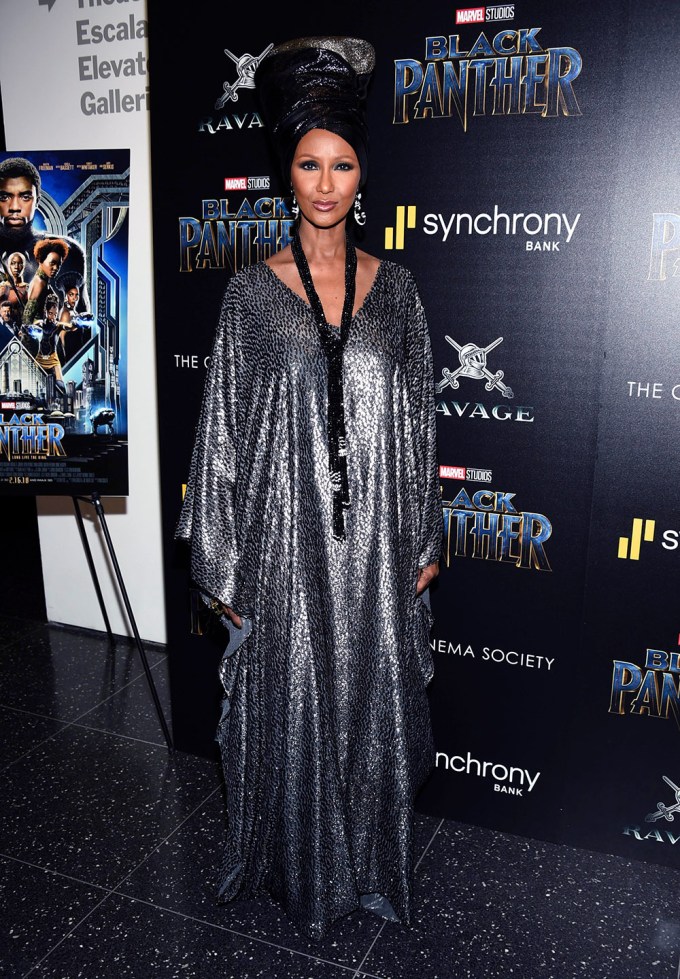 Iman At A Screening Of ‘Black Panther’