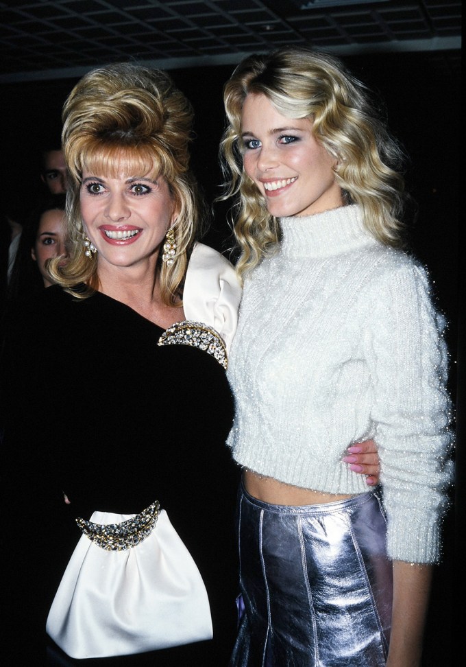 Claudia Schiffer & Ivana Trump