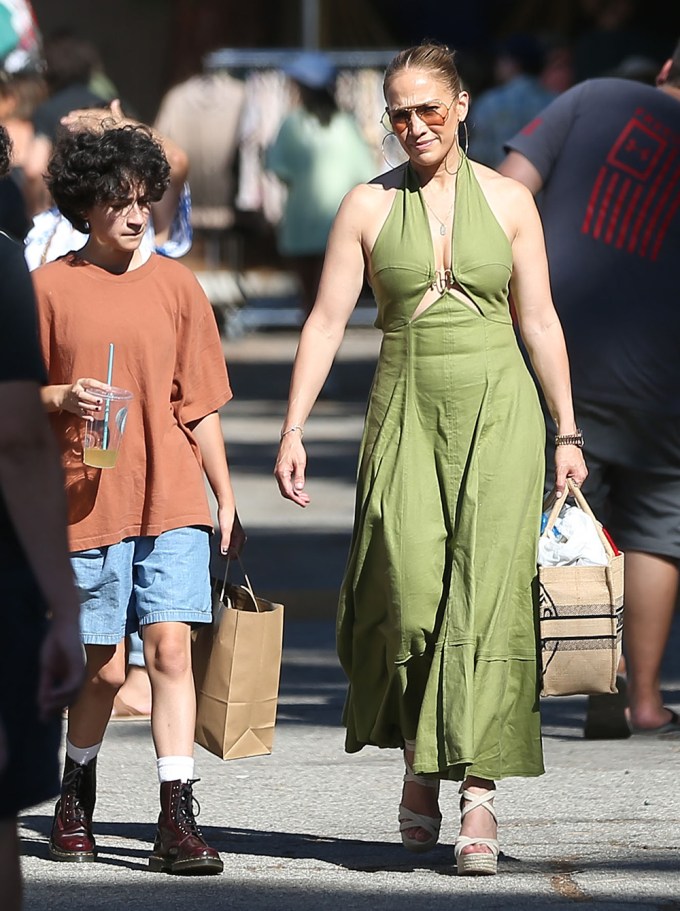 Jennifer Lopez & Emme At Melrose Market