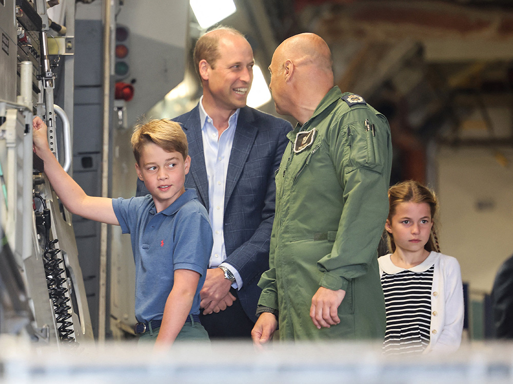 The Wales family visit the Air Tattoo at RAF Fairford