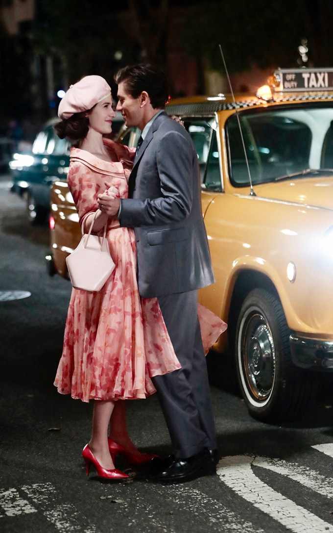 Rachel Brosnahan & Michael Zegen Filming Season 5