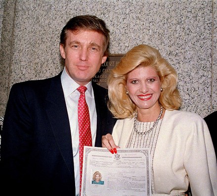 Donald Trump and then-wife, Ivana Trump, pose outside the Federal Courthouse in New York, after she was sworn in as a United States citizen, in May 1988. Ivana Trump, the first wife of Trump, has died in New York City, the former president announced on social media
Obit Ivana Trump, New York, United States - 01 May 1988