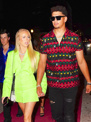 Brittany Matthews and Patrick Mahomes