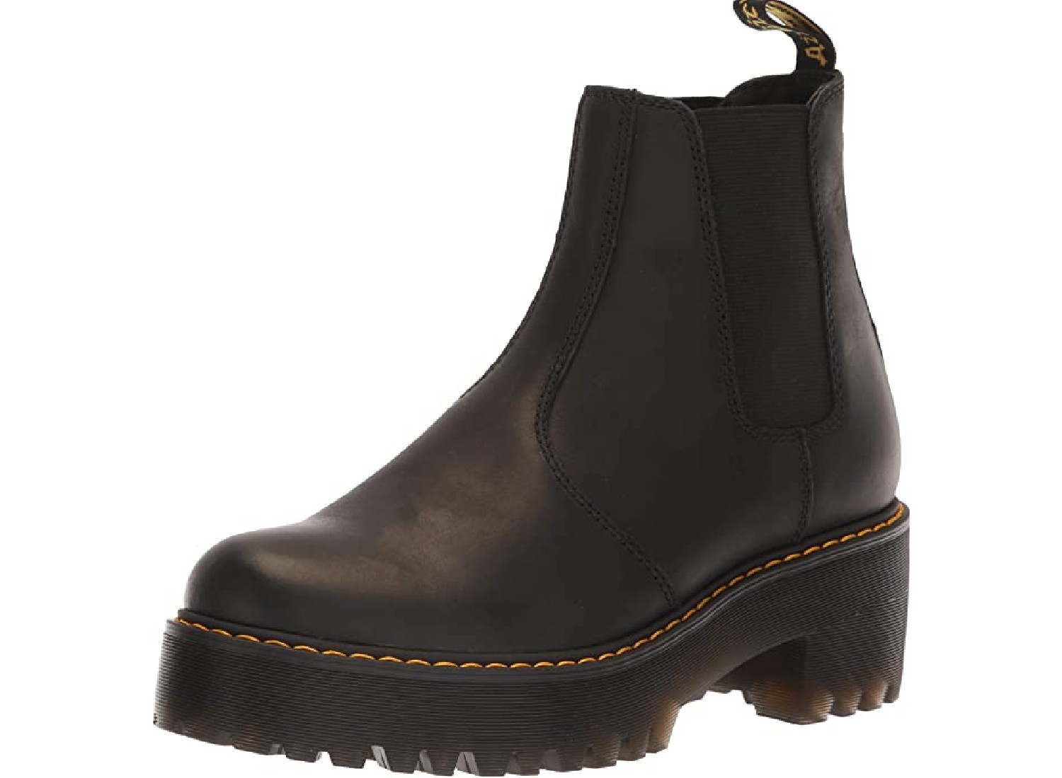 A single steel-toed Doc Marten