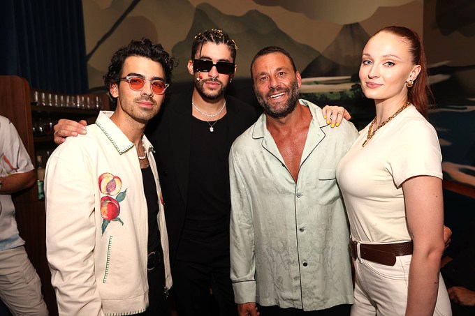 Joe Jonas Bad Bunny, & Sophie Turner