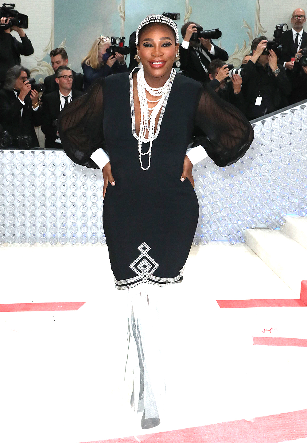 Pregnant Serena Williams arrives at the 2023 Met Gala