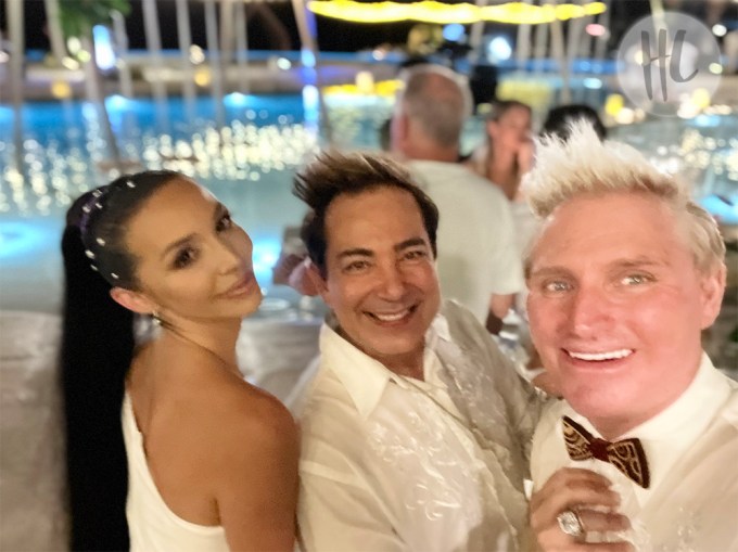 Scheana Shay With Her Wedding Dress Designer Pol’ Atteu & His Husband Patrik Simpson