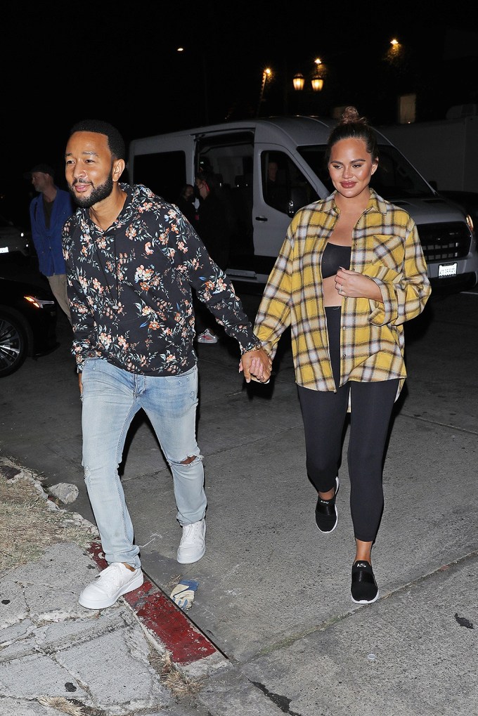 Chrissy Teigen & John Legend Hold Hands In Los Angeles