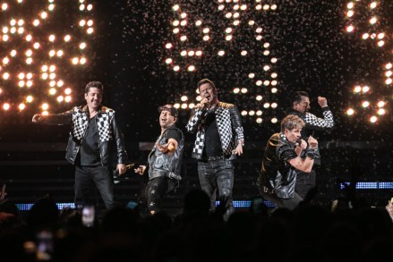 NKOTB "Mixtape Tour 2022" - Jonathan Knight, Donnie Wahlberg, Jordan Knight, Joey McIntyre, Danny Wood performing at Little Caesars Arena, Detroit, MI
New Kids On The Block in concert - 24 Jun 2022