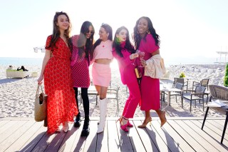 REAL GIRLFRIENDS IN PARIS -- Pictured: (l-r) Emily Gorelik, Margaux Lignel, Victoria Zito, Anya Firestone, Adja Toure -- (Photo by: Fred Jagueneau/Bravo)