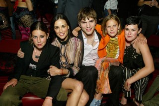 Scout Larue Willis, Demi Moore and Ashton Kutcher, Tallulah Belle Willis, Rumer Willis'Charlie's Angels Full Throttle' film premiere - 18 June 2003