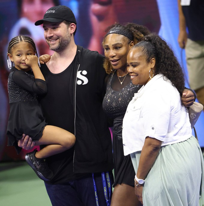 Serena Williams & Family After Round 1