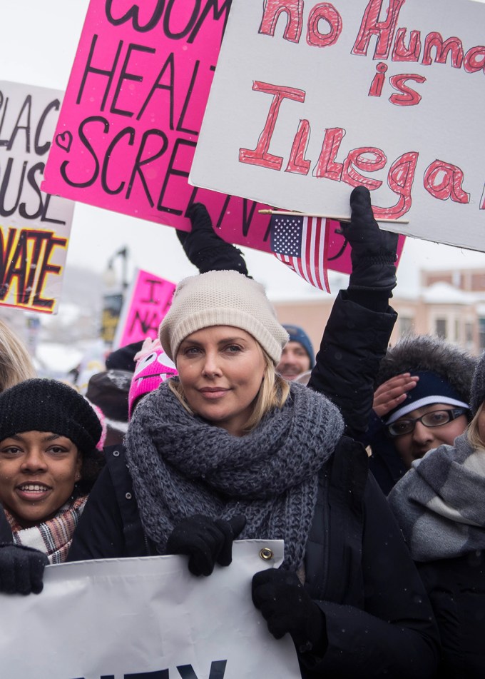 Charlize Theron Attends The ‘Women’s March On Main’