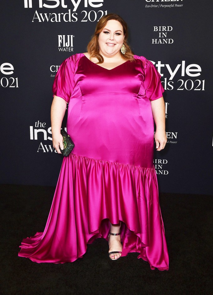 Chrissy Metz Red At The 2021 InStyle Awards