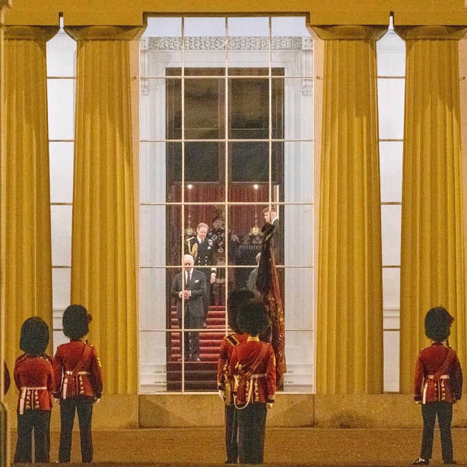 King Charles II Walks Down The Steps