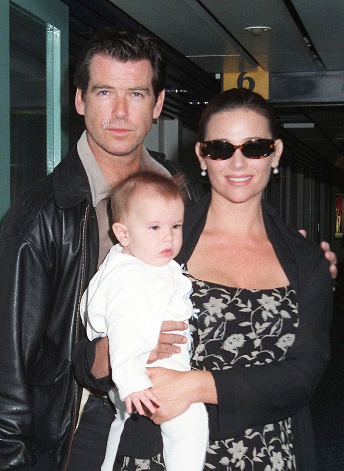 The Brosnans With Their Baby